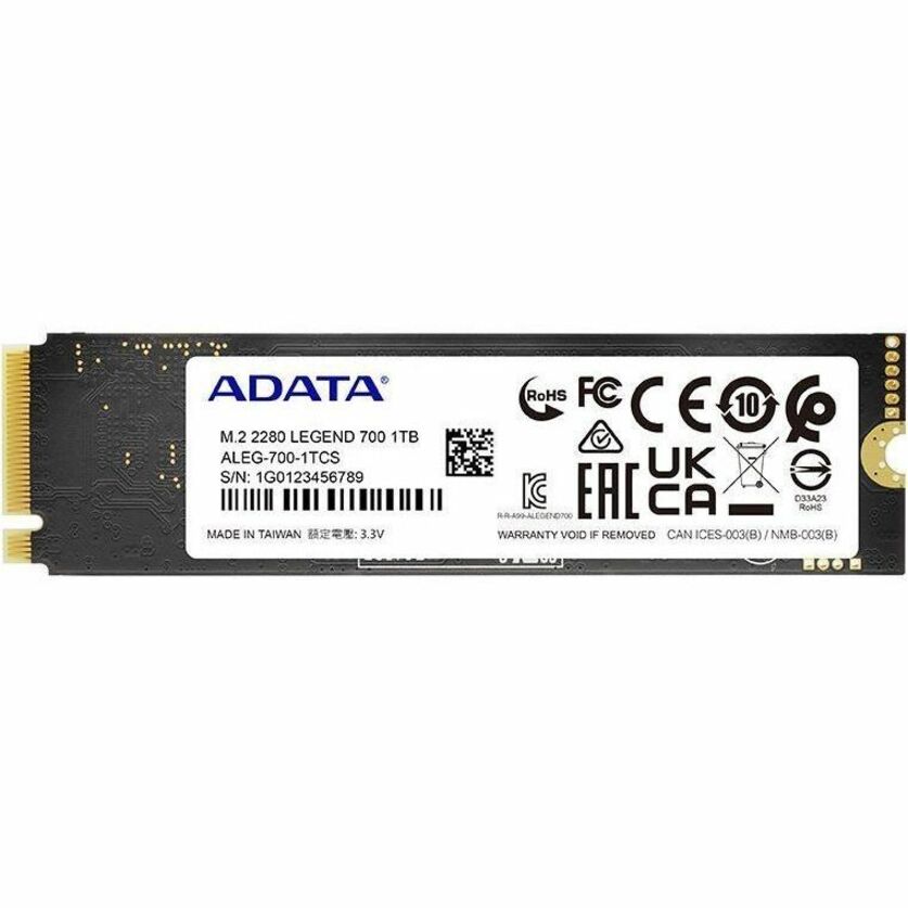 Adata LEGEND 700 ALEG-700-1TCS 1 TB Solid State Drive - M.2 2280