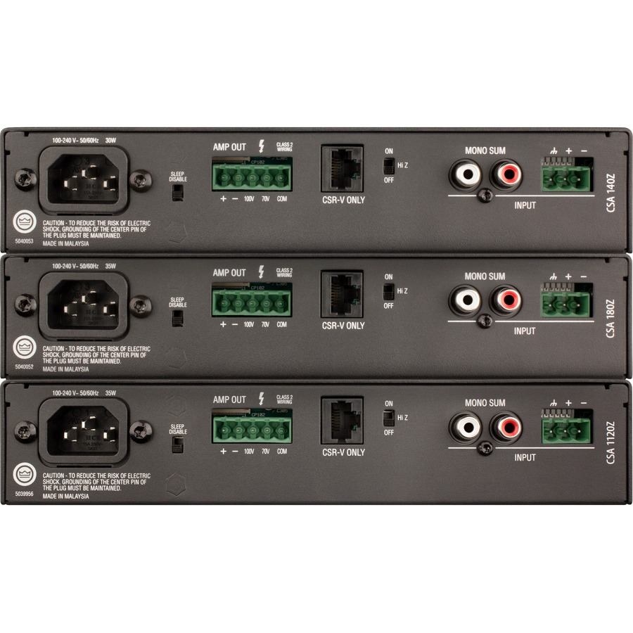 JBL Commercial CSA 180Z Amplifier - 80 W RMS - 1 Channel | PCNation