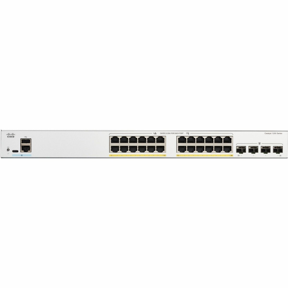 Cisco Catalyst 1200-24T-4G スマート スイッチ Cisco Catalyst C1200-24T-4G Ethernet Switch | PCNation