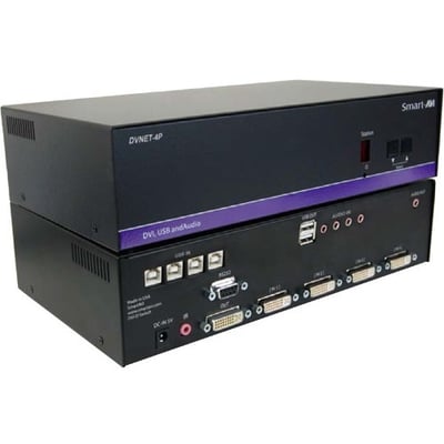 SmartAVI DVNET-4P: 4Ã1 DVI-D/USB2.0/Audio Switch