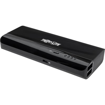 Tripp Lite by Eaton Portable Charger - 2x USB-A 12,000mAh Power Bank Lithium-Ion Auto Sensing Black