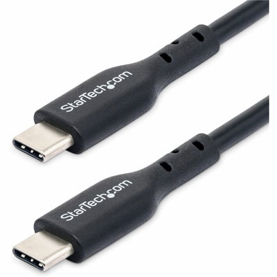 StarTech.com 2m (6ft) USB C Charging Cable, USB 2.0 Type-C Laptop Charger Cord, 60W 3A Power Delivery, TPE Jacket, Data Transfer Cable M/M