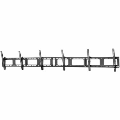 StarTech Triple-Display TV Wall Mount - Menu Board Mount - Landscape - For 40" to 50" VESA Mount Displays - 5 Tilt Settings - Digital Signage Mount - Triple Monitor Wall Bracket