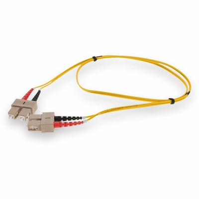 AddOn 3m SC to SC Yellow OM4 Duplex OFNR (Riser-Rated) Fiber Patch Cable