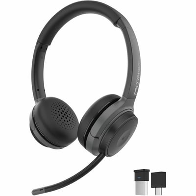 MORPHEUS 360 ADVANTAGE STEREO WIRELESS HEADSET WITH DETACHABLE BOOM MICROPHONE-B