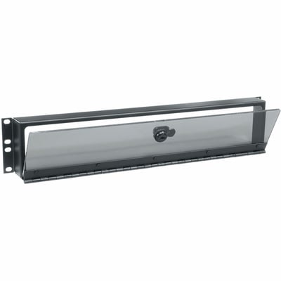 Middle Atlantic 2RU Fixed Security Cover with Hinged Plexi Door