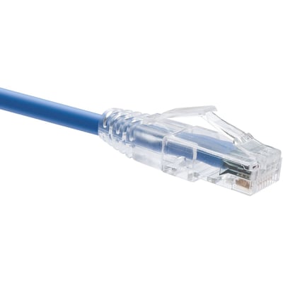UNC GROUP 9 FOOT CAT6 SNAGLESS CLEARFIT PATCH CABLE BLUE - CAT6 PATCH CABLE CAT