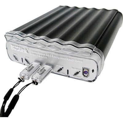 8TB 2.5IN RAID 0 2KEYS 512-BIT AES SSD