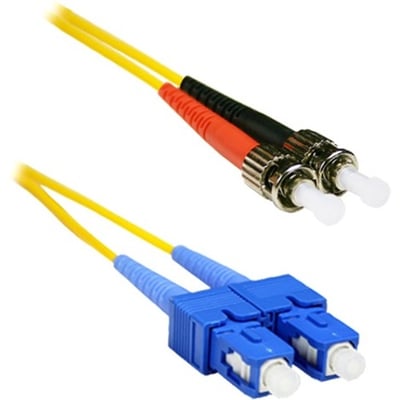 ENET 4M SC/ST Duplex Single-mode 9/125 OS1 or Better Yellow Fiber Patch Cable 4 meter SC-ST Individually Tested