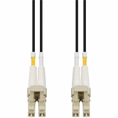 AddOn 7m LC to LC Black OM4 Duplex Armored Outdoor Fiber Patch Cable
