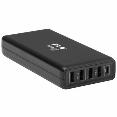 Tripp Lite by Eaton 5-Port USB-C Charger 110W 1x USB-C PD 3.0 PD port (86W) and 4x USB-A Auto-sensing ports,USB-IF certified