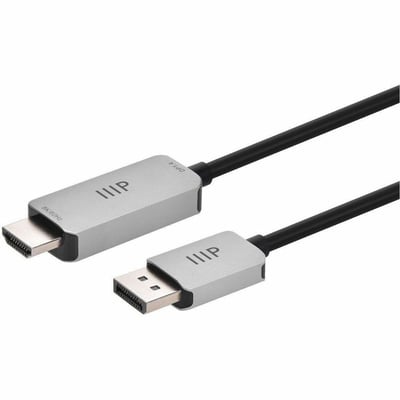 MONOPRICE DISPLAYPORT 1.4 TO 8K HDMI CABLE_ 8K 60HZ_ 32AWG_ 3FT