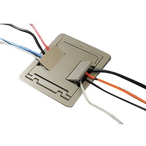 Wiremold RFB4-CI-1 Series Four-Compartment Cast-Iron Combination Box