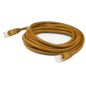 AddOn 10ft Brown CAT 6 PVC Ethernet Cable Snagless Bubble Boot RJ-45 M/M