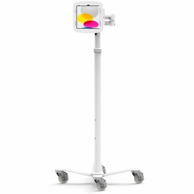 IPAD 10TH-11TH (A16) GEN SPACE ENCLOSURE MEDICAL ROLLING CART EXTENDED PLUS HUB