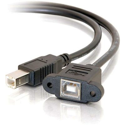 2FT USB 2.0 BF TO BM PANEL MOUNT CABLE