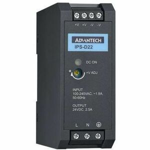 48 VDC DIN RAIL PS D22 DIN RAIL A/D 100-240V 60W 48V
