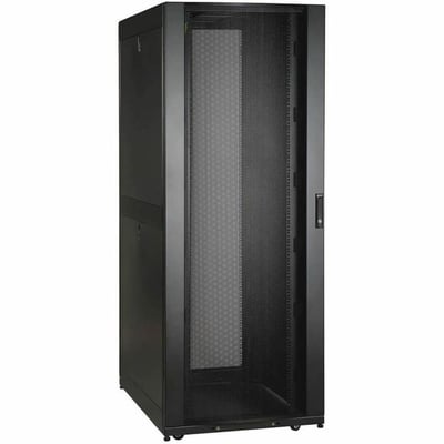Tripp Lite by Eaton 48U SmartRack Wide Standard-Depth Rack Enclosure Cabinet with doors side panels & shock pallet packaging