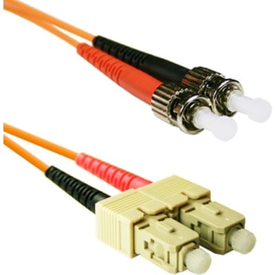 ENET 3M SC/ST Duplex Multimode 62.5/125 OM1 or Better Orange Fiber Patch Cable 3 meter SC-ST Individually Tested