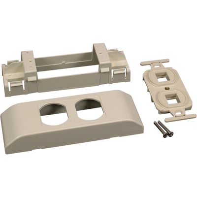 Wiremold Mounting Bracket for Cable Raceway - Fog White