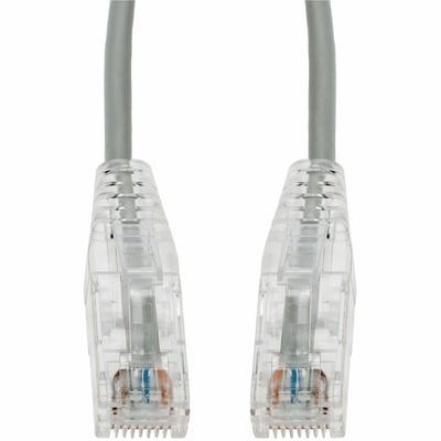 AddOn 16ft Gray CAT 6 Slim PVC Ethernet Cable Snagless Clear-Claw RJ-45 M/M