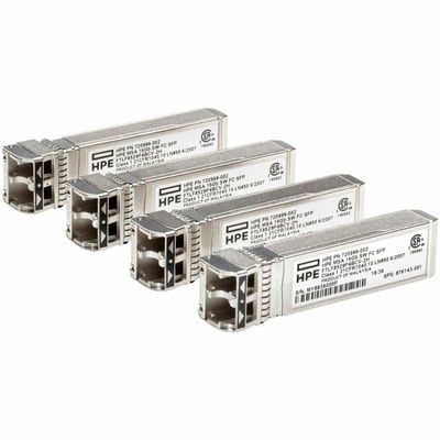 HPE MSA 16GB SFP+ SHORT WAVE FIBRE CHANNEL 4PK TRANS BNDL PL-1O