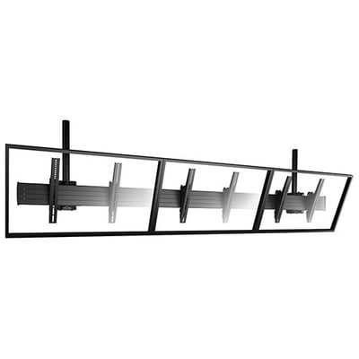 Chief Fusion 3x1 Menu Board Ceiling Display Mount - For Displays 40-55" - Landscape Orientation - Black