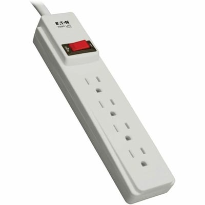 Tripp Lite by Eaton Power Strip 4-Outlet 5-15R 10ft Cord 5-15P with On/Off Switch