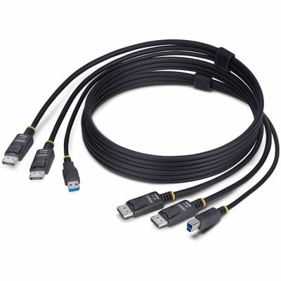 6FT DUAL-DP/USB KVM CABLE - FOR DUAL-MONITOR DISPLAYPORT KVM