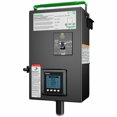 PB BUSWAY TAP OFF UNIT 208V W/ METER 1X3 POLE 5 WIRES 50A 3FT