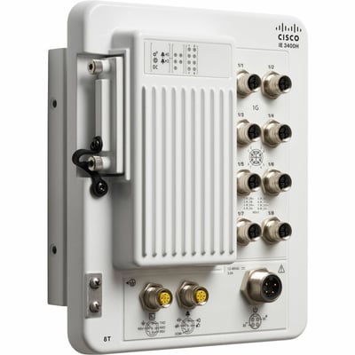 Cisco Catalyst IE3400 Heavy Duty w/ 8 GE M12 interfaces, IP67, Network Advantage