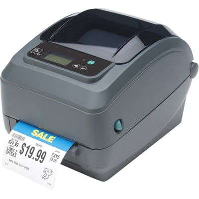 Zebra GX420t Desktop Direct Thermal/Thermal Transfer Printer - Monochrome - Label Print - USB - Serial