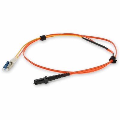 AddOn 1m MT (Male) Orange OM1 to LC (Male) Yellow OS2 Duplex OFNR Mode Conditioning Cable