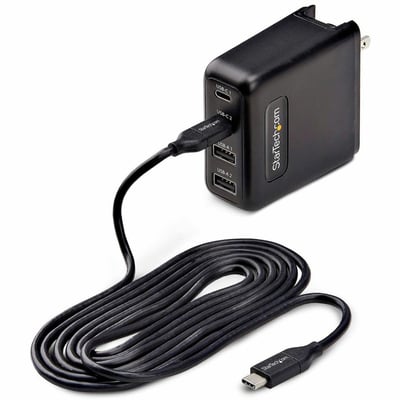 100W USB-C WALL CHARGER GAN POWER ADAPTER 2X USB-C/2X USB-A