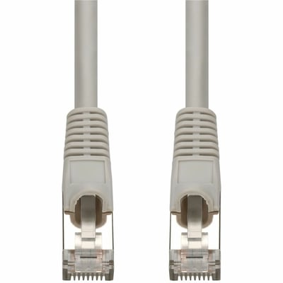 AddOn 15ft Gray CAT 7 Shielded (S/FTP) PVC Ethernet Cable Snagless Bubble Boot RJ-45 M/M