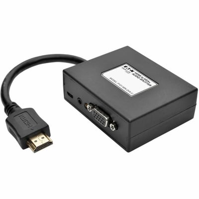 Tripp Lite by Eaton HDMI to VGA + Audio Adapter Converter Splitter 2-Port 1080p TAA