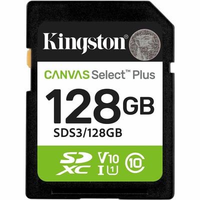 LA 128GB SDXC CANVAS SELECT PLUS GEN3 150MB/S C10 UHS-I U1 V10
