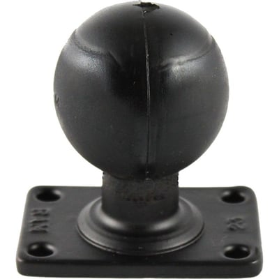 RAM RECTANGULAR BASE WITH 2.25 RUBBER BALL