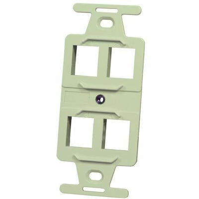 Ortronics 108 Frame, Keystone, 4 Hole, Electric Ivory