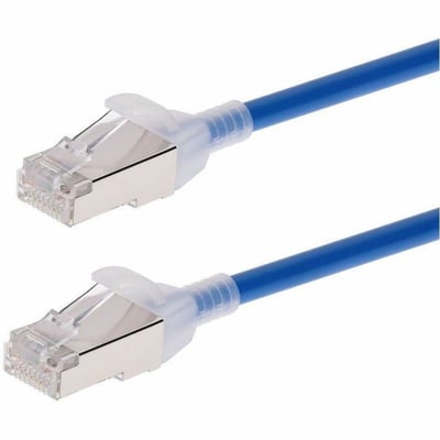 MONOPRICE SLIMRUN CAT6A ETHERNET PATCH CABLE - SNAGLESS_ DOUBLE SHIELDED_ COMPON