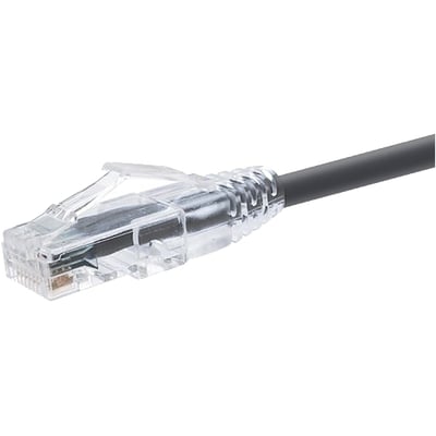 UNC GROUP 30 FOOT CAT6 SNAGLESS CLEARFIT PATCH CABLE BLACK - CAT6 PATCH CABLE C