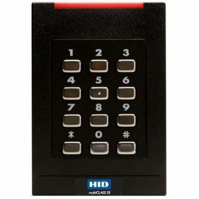 HID multiCLASS SE RPK40 Contactless Smart Card Reader - Wall Switch Keypad