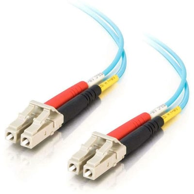 2M 10GB FIBER OPTIC PATCH CABLE LC/LC 50/125 MMF DUPLEX PVC