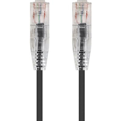 SLIMRUN CAT6 UTP CABLE-2FT BLACK