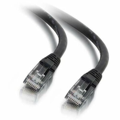 Quiktron Q-Series Patch Cords, CAT6, booted, Black, 8 FT