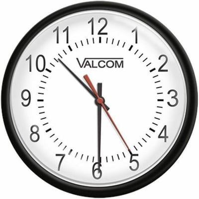 VALCOMS QUARTZ WIRELESS ANALOG CLOCKS ARE AVAILABLE IN 12 ROUND METAL CASE WITH