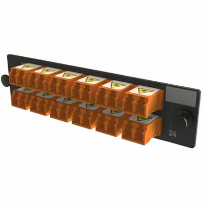 ADPT PANEL OFP 12 KEYED LC DX 24F ORANGE MOQ 1