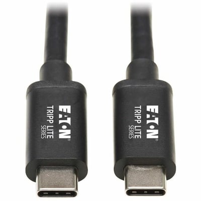 Tripp Lite by Eaton Thunderbolt 3 Passive Cable (M/M) - 40 Gbps 5A 100W Power Delivery 4K/60 Hz 0.5 m (1.6 ft.) Black