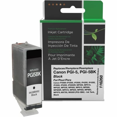 Clover Imaging Remanufactured Black Ink Cartridge for Canon PGI-5 (0628B002)