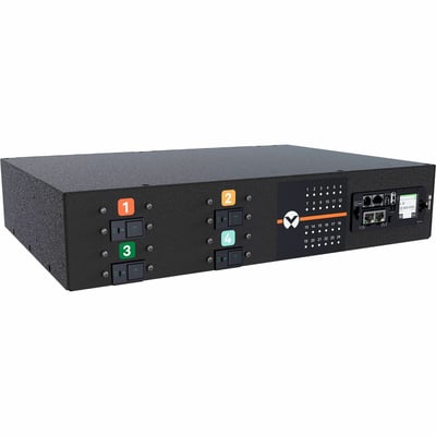 Vertiv PowerIT VP5U62A0 Switched Unit Level Monitoring HD rPDU, Horizontal, Single Phase, 24 Combination C13/C19 Outlets, 60/63A, 240V, 2U